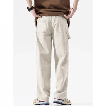 American High Street Work Pants Spring Autumn New Men's Trousers Straight Japanese Fashion Trend Retro Casual Work Pants Chic